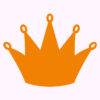 Babypalace-Kroon-met-naam-oranje